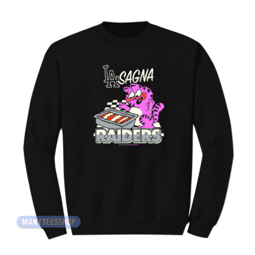 Lasagna Raiders Garfield Cat Sweatshirt