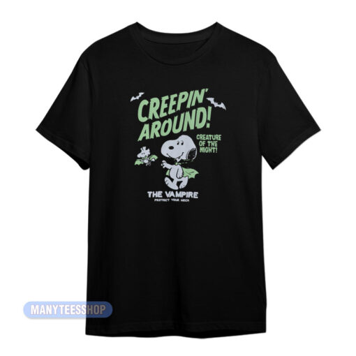 Creepin Around The Vampire Snoopy T-Shirt