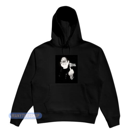 Willie Nelson Middle Finger Hoodie