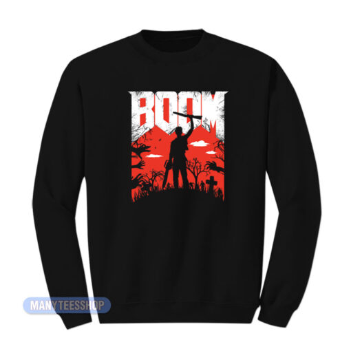 Evil Dead 2 Doom Boom Stick Sweatshirt