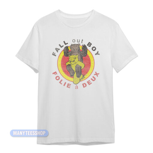 Fall Out Boy Folie A Deux Distressed Bear T-Shirt