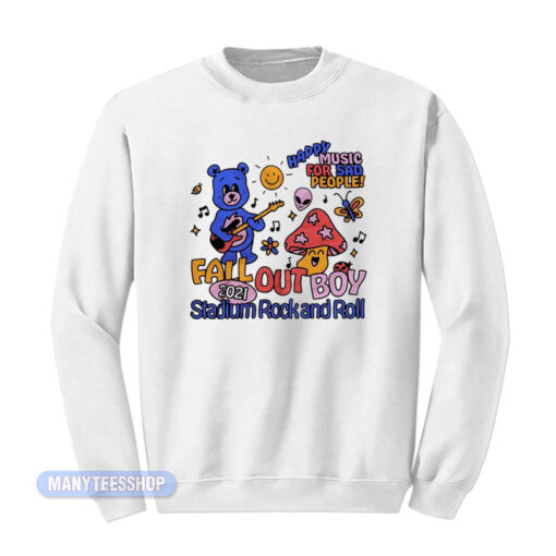 Fall Out Boy Happy Music Stadium Rock And Roll Sweatshirt