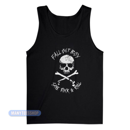 Fall Out Boy Save Rock And Roll Skull Tank Top