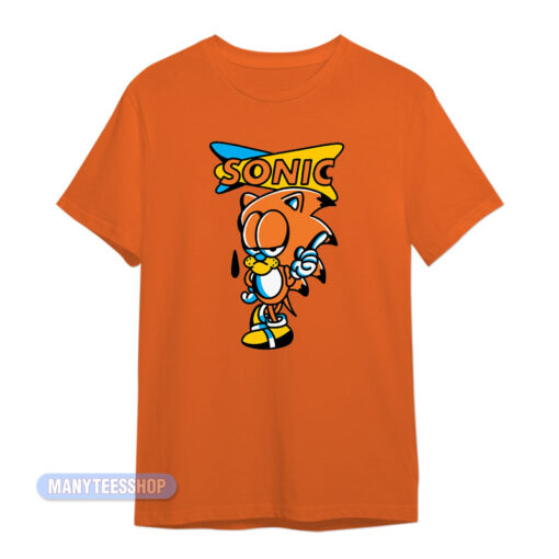 Garfield Sonic The Hedgehog T-Shirt