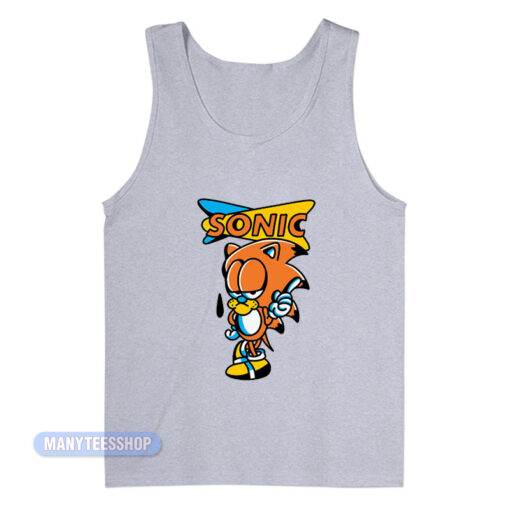 Garfield Sonic The Hedgehog Tank Top
