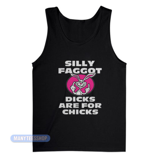 Trix Rabbit Silly Faggot Dicks Are For Chicks Tank Top