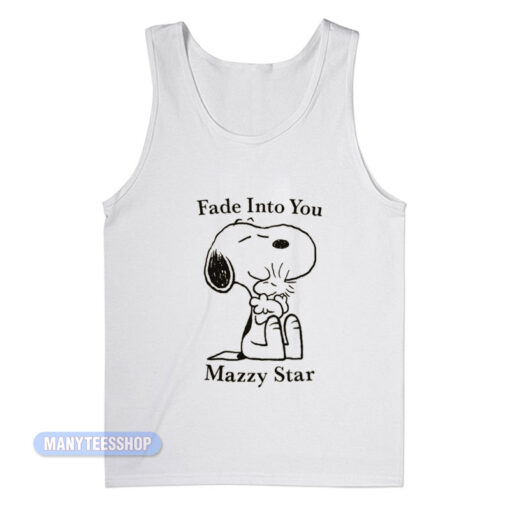 Fade Into You Mazzy Star Snoopy Tank Top