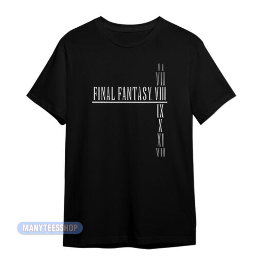 Final Fantasy VI VII VIII IX X XI XII T-Shirt