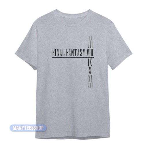 Final Fantasy VI VII VIII IX X XI XII T-Shirt