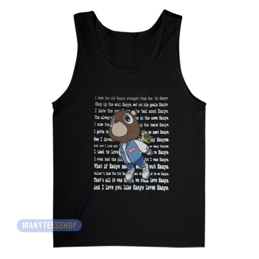 I Miss The Old Kanye West Flying Bear Tank Top