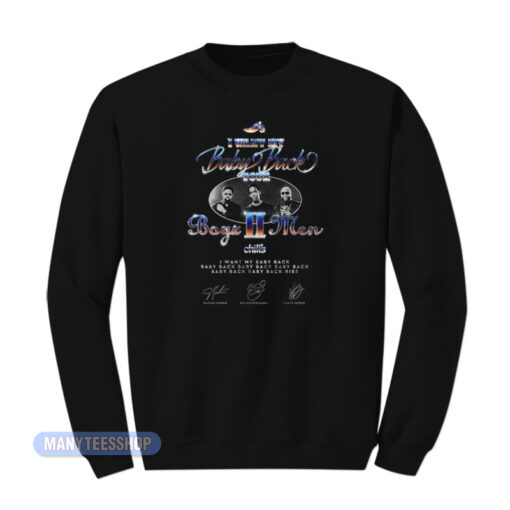I Want My Baby Back Tour Boyz II Men Chili's Sweatshirt