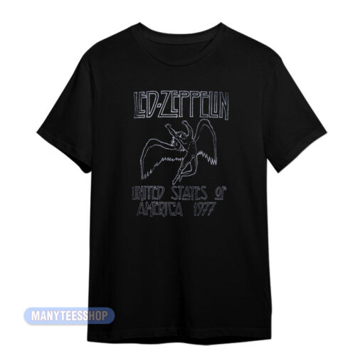 Led Zeppelin United States Of America 1977 T-Shirt