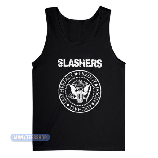 The Slashers Ramones Logo Parody Tank Top