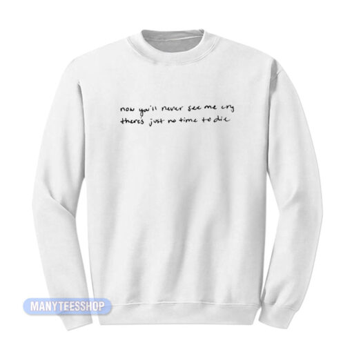 Black Top Big Billie Eilish Lyrics Sweatshirt