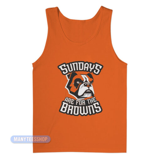 Cleveland Brown Sundays Are For The Dawgs Tank Top