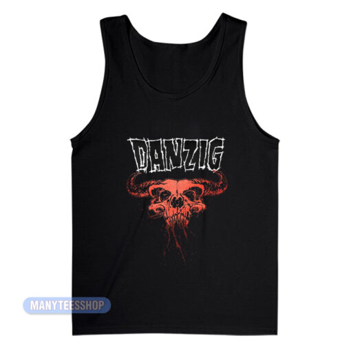Danzig Red Skull Metal Tank Top