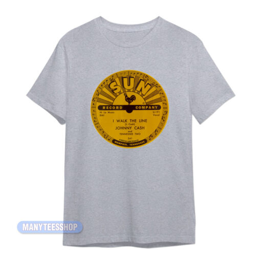 Johnny Cash Sun Records I Walk The Line T-Shirt