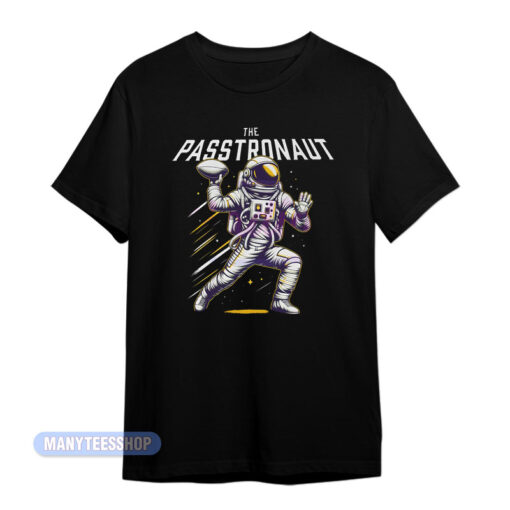 The Passtronaut Throwing A Football T-Shirt