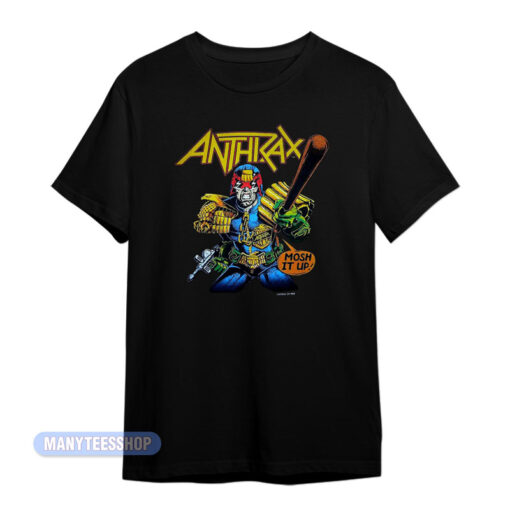 Anthrax Judge Dredd Mosh It Up T-Shirt