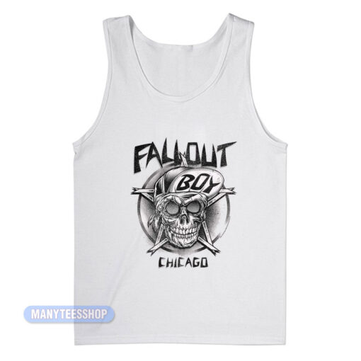 Fall Out Boy Chicago Skull Tank Top