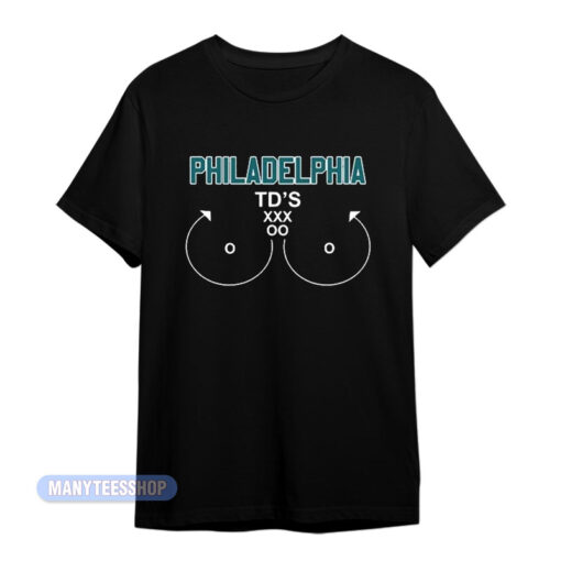 Philadelphia Eagles TD's Boob T-Shirt
