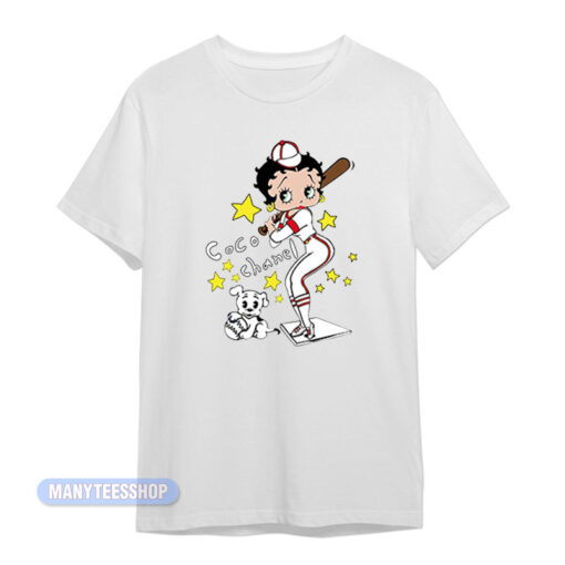 Betty Boop The Babe Hawaii Baseball T-Shirt