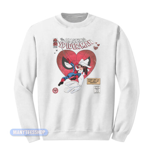 The Amazing Spider Man And Mary Jane Get Married Sweatshirt