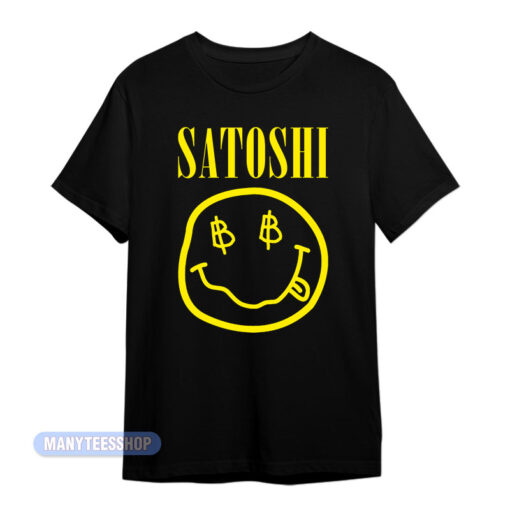 Nirvana Satoshi Smiley Face Bitcoin T-Shirt