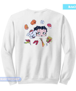 The Babe Betty Boop Baseball Sweatshirt
