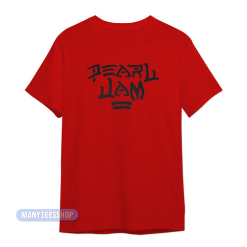 Brushstroke Logo Pearl Jam T-Shirt