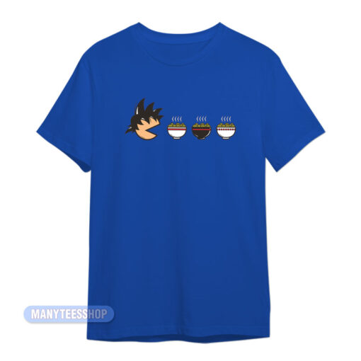 Dragon Ball Z Goku Eating Ramen Saiyan-Pac T-Shirt