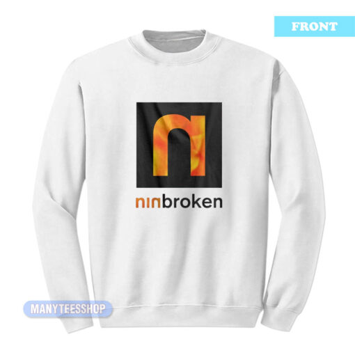 Nine Inch Nails NIN Broken NIN Fixed Sweatshirt
