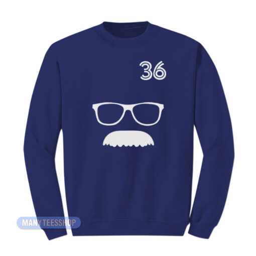 Davis Schneider 36 Glasses Moustache Sweatshirt
