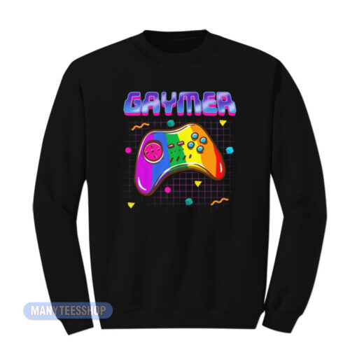 Gaymer Pride Gay Gamer Rainbow Sweatshirt
