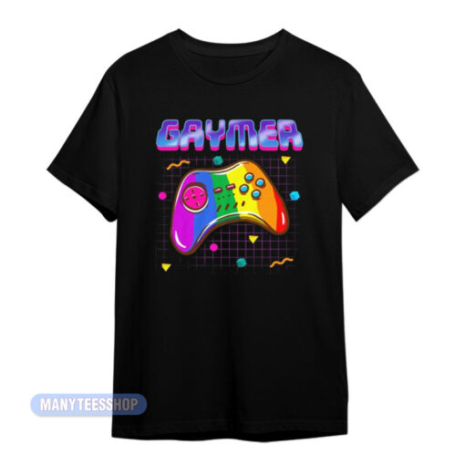 Gaymer Pride Gay Gamer Rainbow T-Shirt