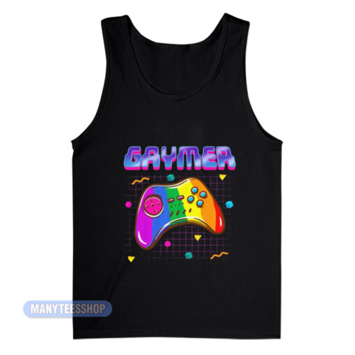 Gaymer Pride Gay Gamer Rainbow Tank Top