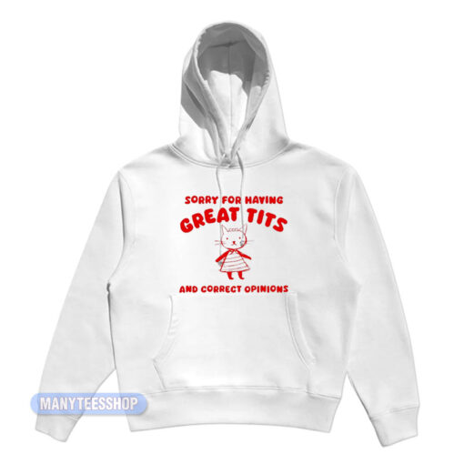 Cat Sorry For Having Great Tits And Correct Opinions Hoodie