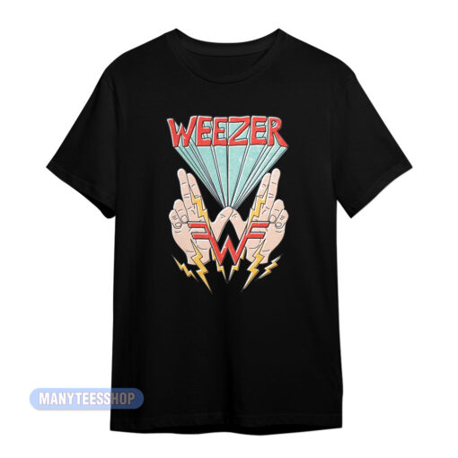 Weezer Hand And Lightning T-Shirt