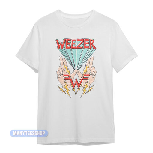 Weezer Hand And Lightning T-Shirt
