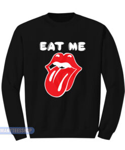 Kim Gordon Eat Me Rolling Stones Lips Logo Sweatshirt