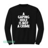 A Gaping Hole Is Not A Crime Sweatshirt