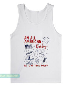 An All American Is On The Way 4th Of July Couple Tank Top