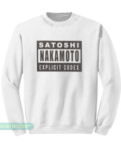 Satoshi Nakamoto Explicit Codex Sweatshirt